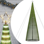 vidaXL LED Weihnachtsbaum 1544 LEDs Warmweiß 500 cm