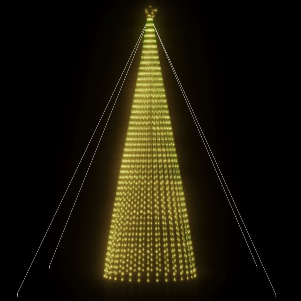 vidaXL LED Weihnachtsbaum 1544 LEDs Warmweiß 500 cm