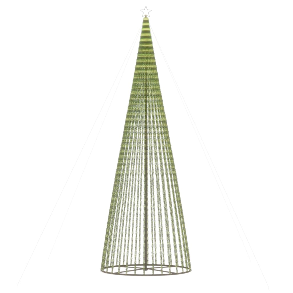 vidaXL LED Weihnachtsbaum 1544 LEDs Warmweiß 500 cm