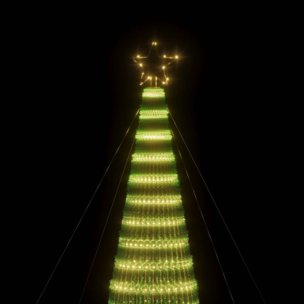 vidaXL LED Weihnachtsbaum 1544 LEDs Warmweiß 500 cm