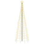 vidaXL LED-Weihnachtsbaum mit Erdspießen 570 LEDs Warmweiß 300 cm