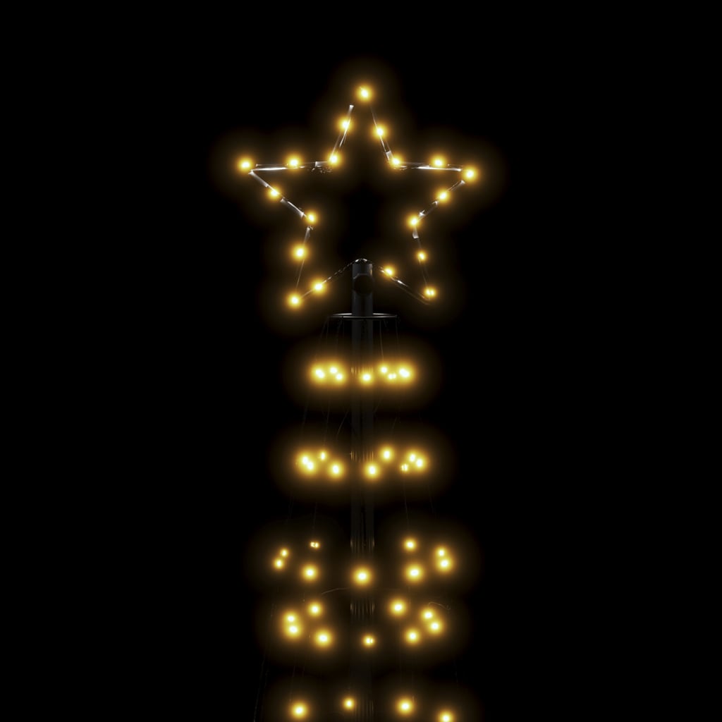 vidaXL LED-Weihnachtsbaum mit Erdspießen 570 LEDs Warmweiß 300 cm