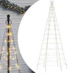 vidaXL LED-Weihnachtsbaum 200 LEDs Warmweiß 180 cm