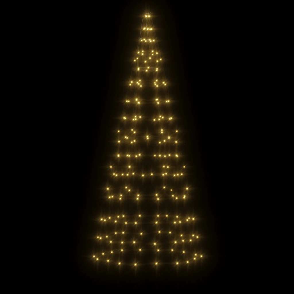 vidaXL LED-Weihnachtsbaum 200 LEDs Warmweiß 180 cm