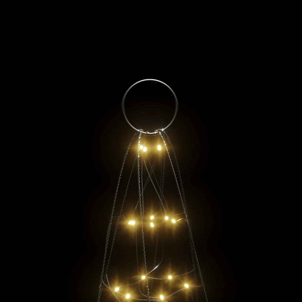 vidaXL LED-Weihnachtsbaum 200 LEDs Warmweiß 180 cm
