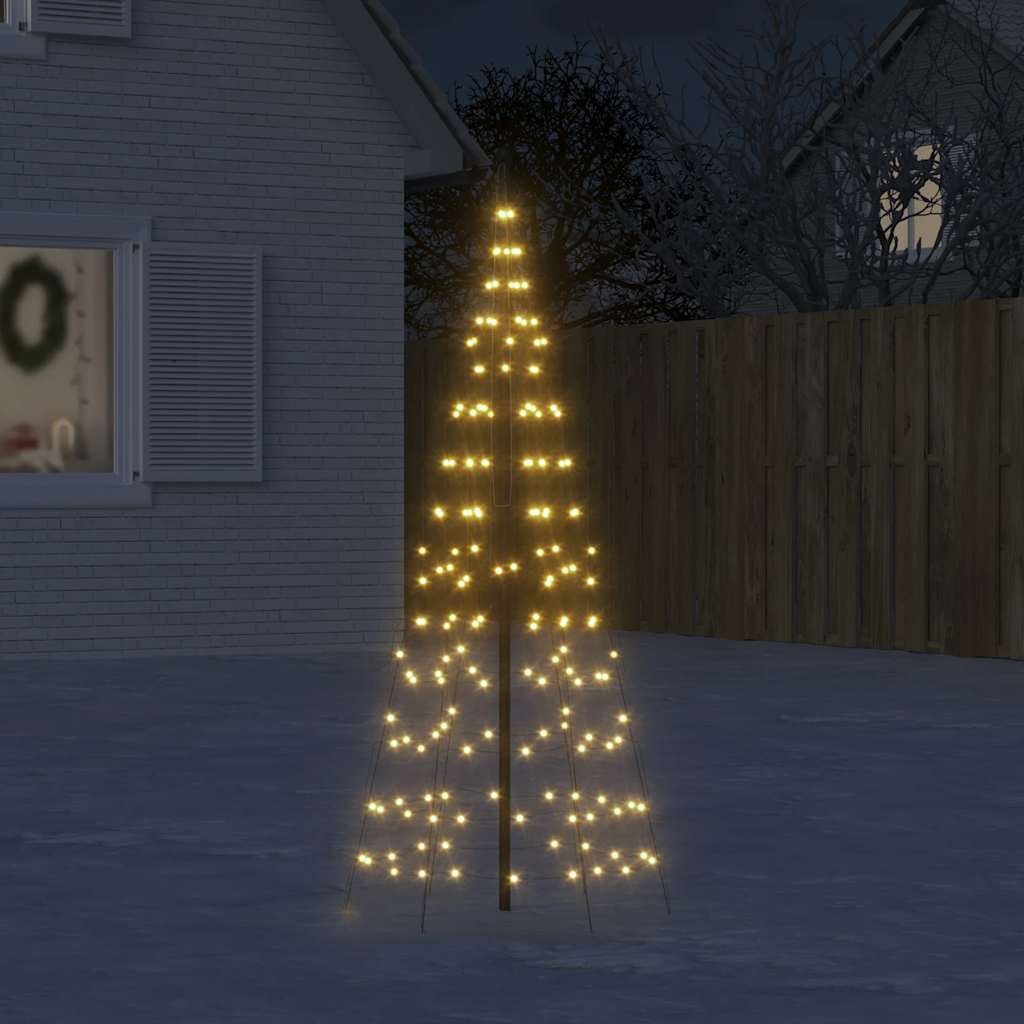 vidaXL LED-Weihnachtsbaum 200 LEDs Warmweiß 180 cm