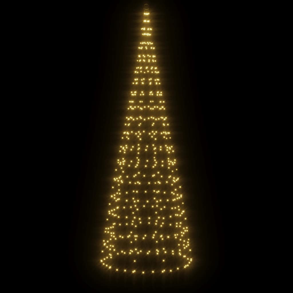 vidaXL LED-Weihnachtsbaum 550 LEDs Warmweiß 300 cm