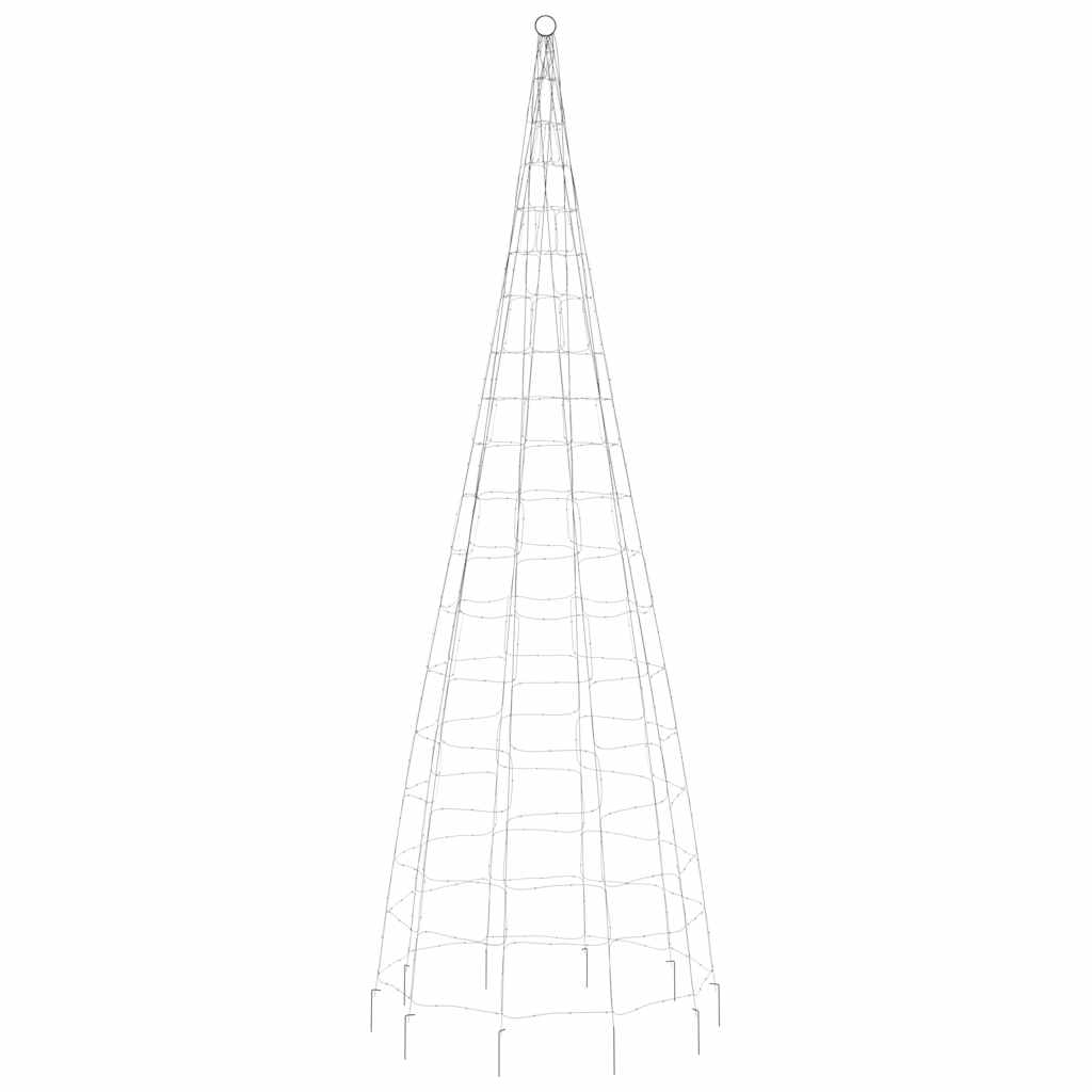 vidaXL LED-Weihnachtsbaum 550 LEDs Warmweiß 300 cm