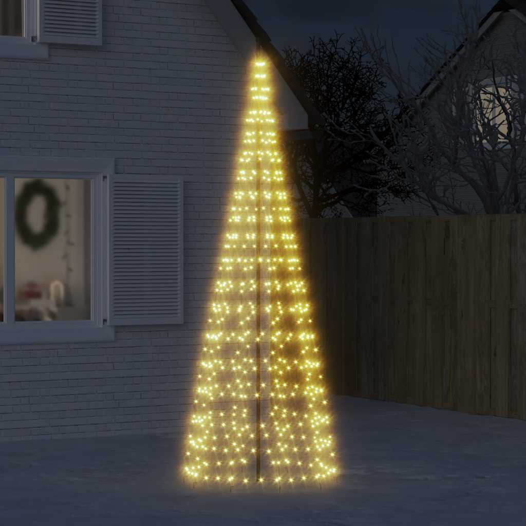 vidaXL LED-Weihnachtsbaum 550 LEDs Warmweiß 300 cm