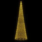 vidaXL LED-Weihnachtsbaum 1534 LEDs Warmweiß 500 cm