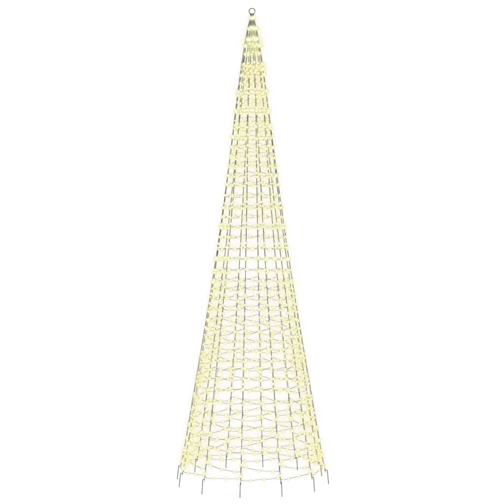 vidaXL LED-Weihnachtsbaum 1534 LEDs Warmweiß 500 cm