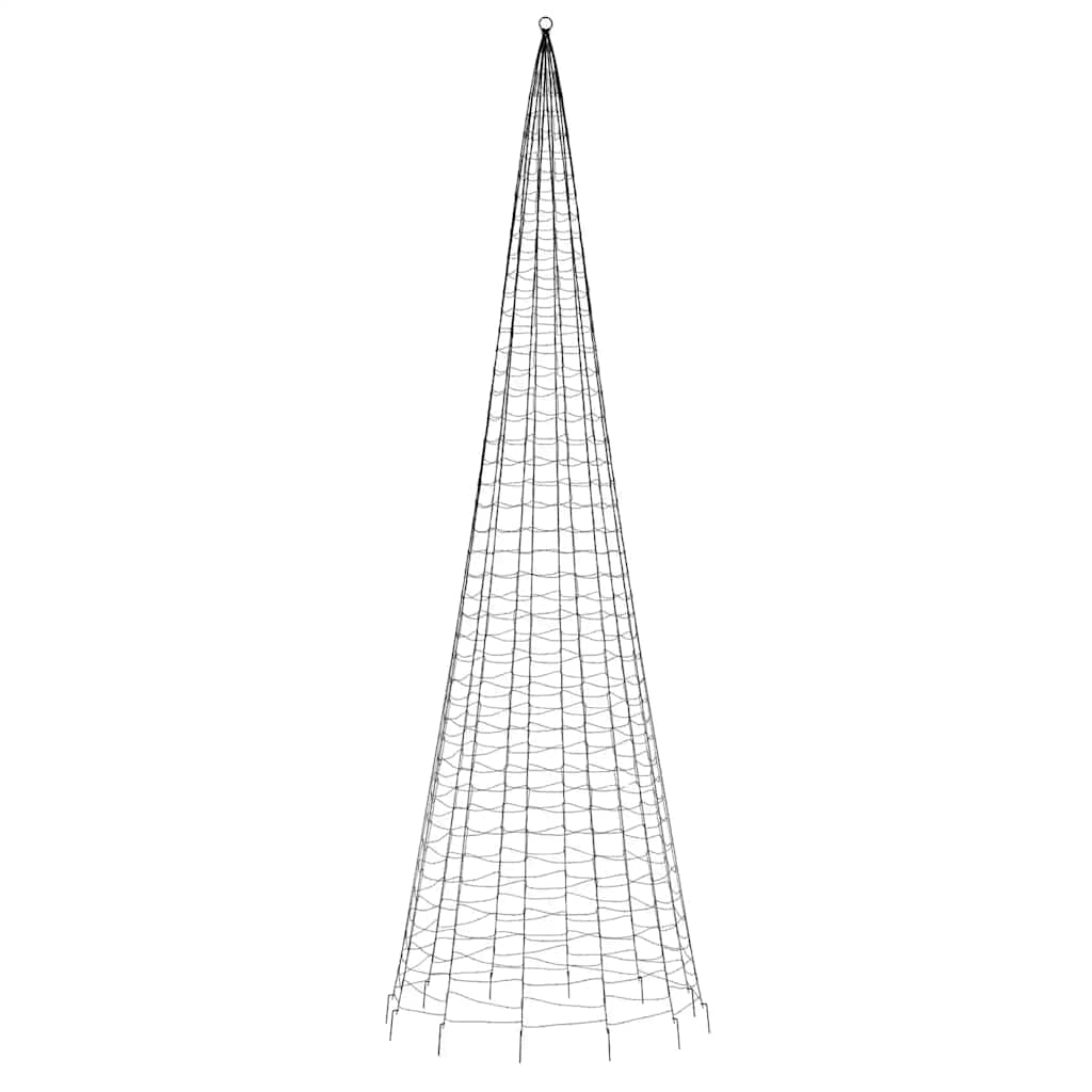 vidaXL LED-Weihnachtsbaum 1534 LEDs Warmweiß 500 cm
