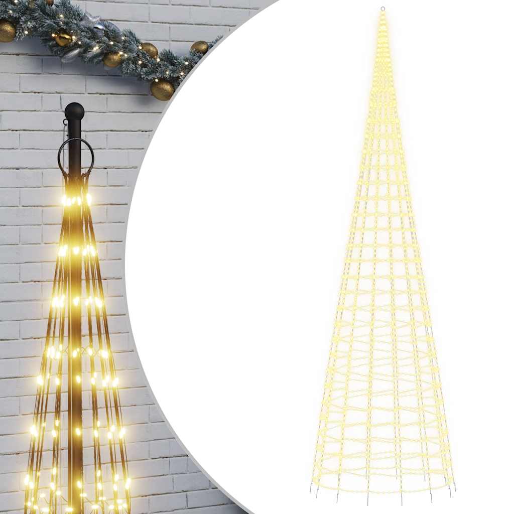 vidaXL LED-Weihnachtsbaum 3000 LEDs Warmweiß 800 cm