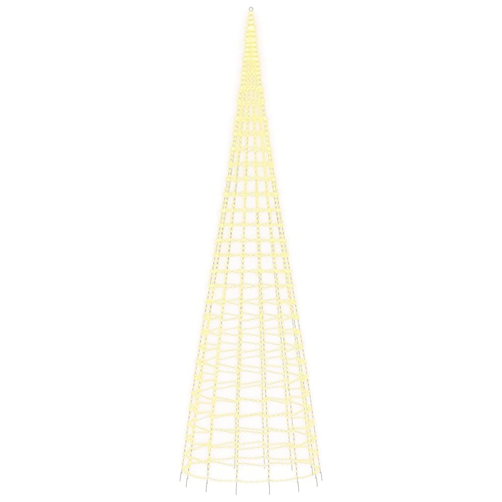 vidaXL LED-Weihnachtsbaum 3000 LEDs Warmweiß 800 cm
