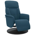 vidaXL Relaxsessel mit Fußteil Blau Samt