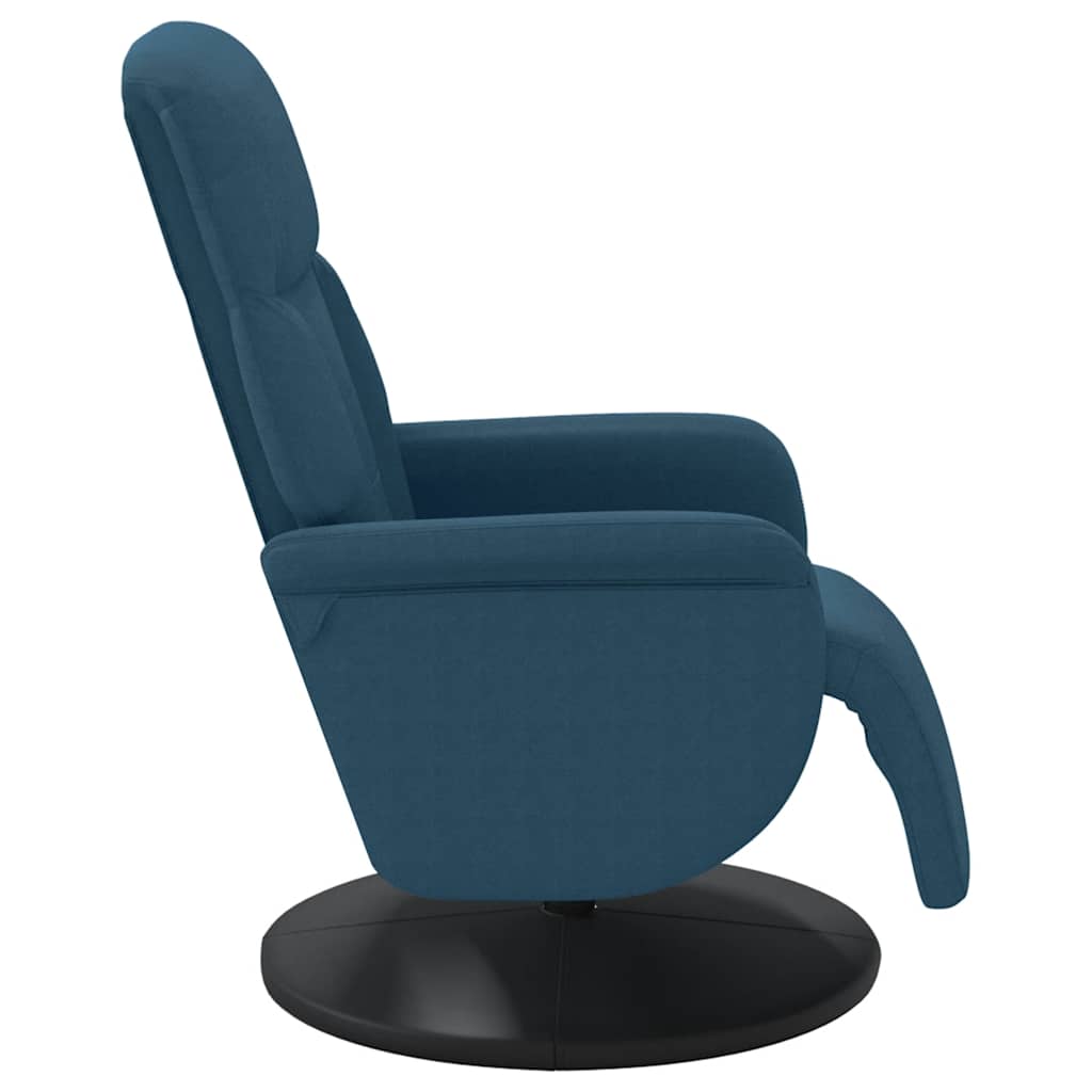 vidaXL Relaxsessel mit Fußteil Blau Samt