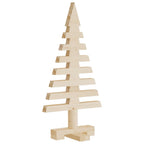 vidaXL Weihnachtsbäume für Dekorationen 3 Stk. Massivholz Kiefer