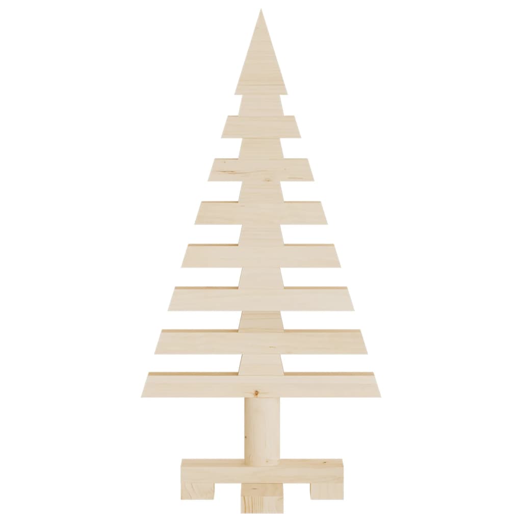 vidaXL Weihnachtsbäume für Dekorationen 3 Stk. Massivholz Kiefer