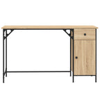 vidaXL Computertisch Sonoma-Eiche 131x48x75 cm Holzwerkstoff