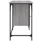 vidaXL Computertisch Grau Sonoma 131x48x75 cm Holzwerkstoff