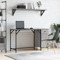vidaXL Computertisch Grau Sonoma 131x48x75 cm Holzwerkstoff