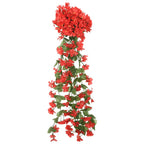 vidaXL Blumengirlanden Blumen 3 Stk. Rot 85 cm