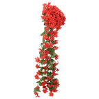 vidaXL Blumengirlanden Blumen 3 Stk. Rot 85 cm