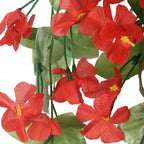 vidaXL Blumengirlanden Blumen 3 Stk. Rot 85 cm