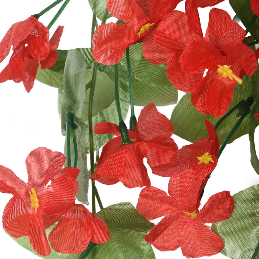 vidaXL Blumengirlanden Blumen 3 Stk. Rot 85 cm