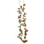vidaXL Blumengirlanden Blumen 6 Stk. Rosenrot 215 cm