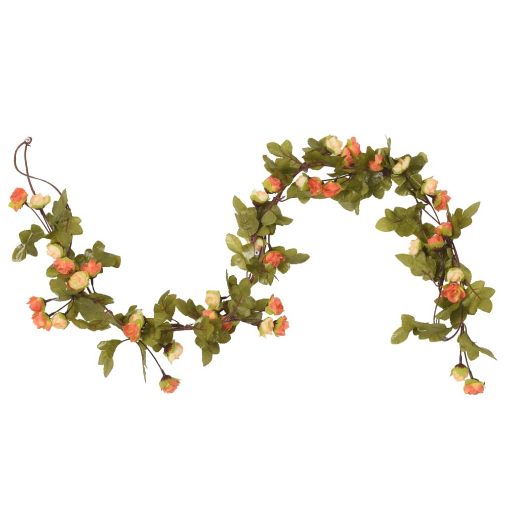 vidaXL Blumengirlanden Blumen 6 Stk. Sonnenuntargang 215 cm