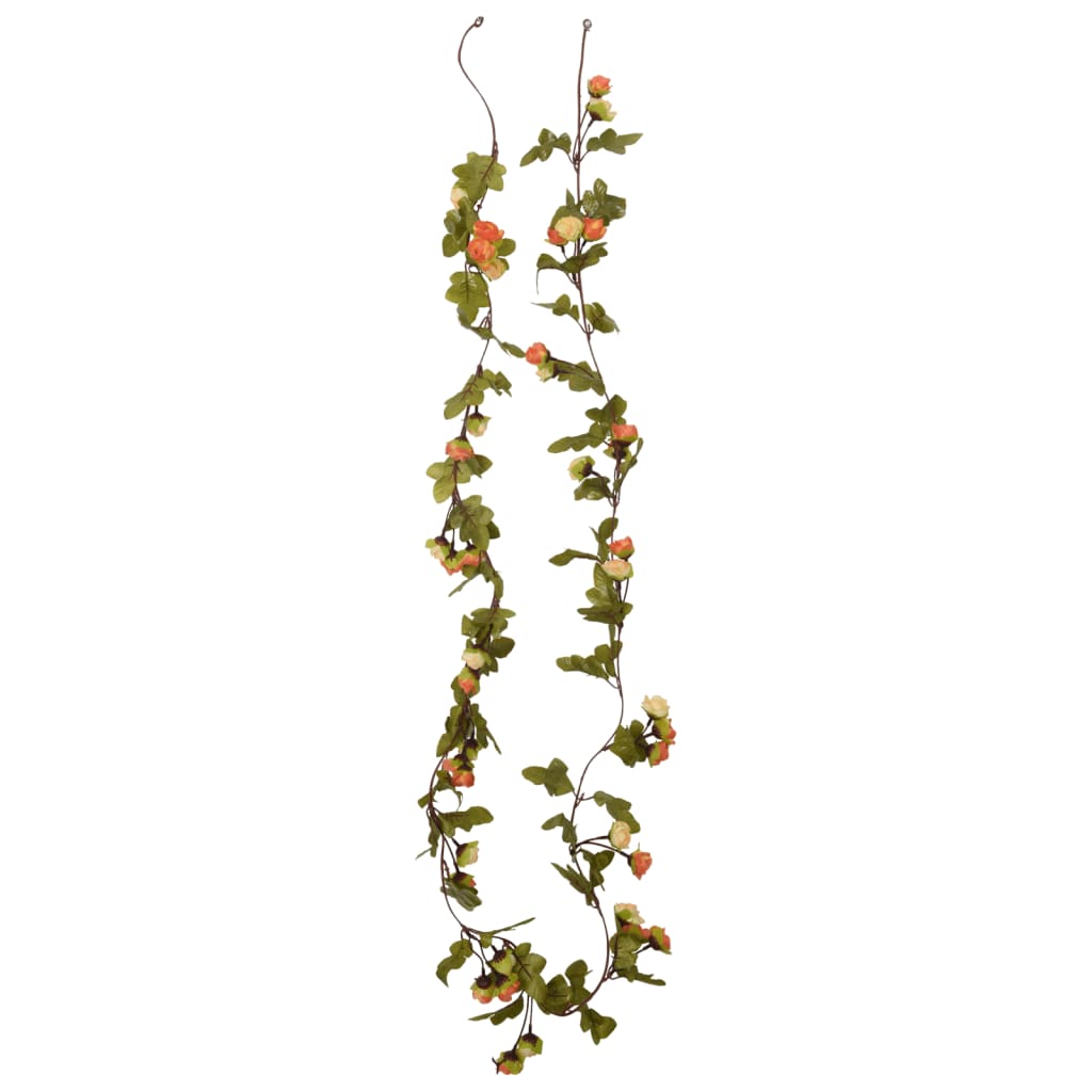 vidaXL Blumengirlanden Blumen 6 Stk. Sonnenuntargang 215 cm