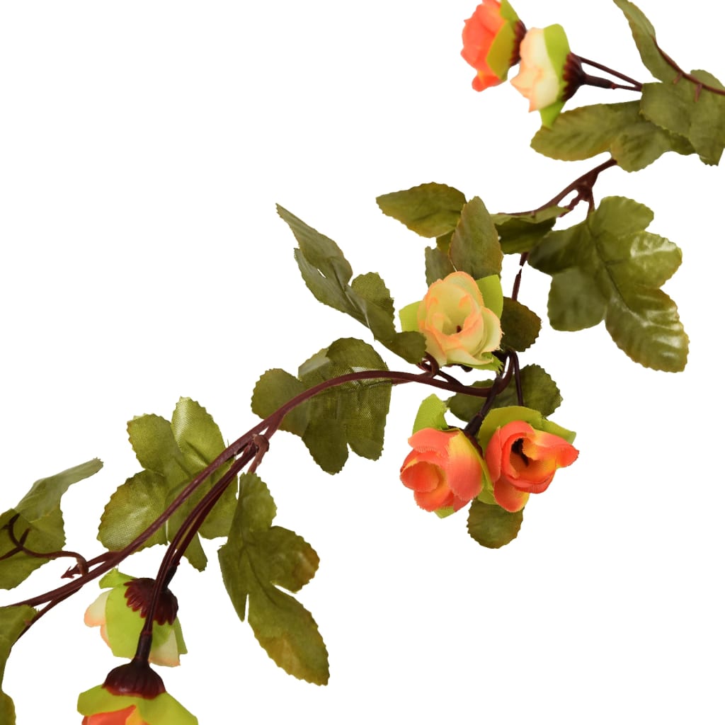 vidaXL Blumengirlanden Blumen 6 Stk. Sonnenuntargang 215 cm