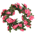 vidaXL Blumengirlanden Blumen 6 Stk. Rosa 240 cm