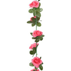 vidaXL Blumengirlanden Blumen 6 Stk. Rosa 240 cm