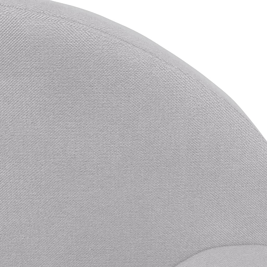 vidaXL Kindersofa Hellgrau Weich Plüsch