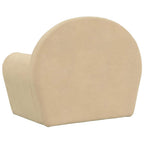 vidaXL Kindersofa Creme Weicher Plüsch