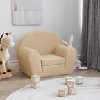 vidaXL Schlafsofa für Kinder Creme Weicher Plüsch