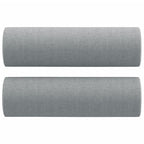 vidaXL 3-Sitzer-Sofa mit Zierkissen Hellgrau 180 cm Stoff