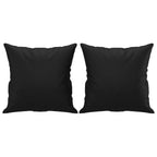 vidaXL 3-Sitzer-Sofa mit Zierkissen Schwarz 180 cm Kunstleder