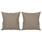 vidaXL 3-Sitzer-Sofa mit Kissen Taupe 180 cm Mikrofasergewebe