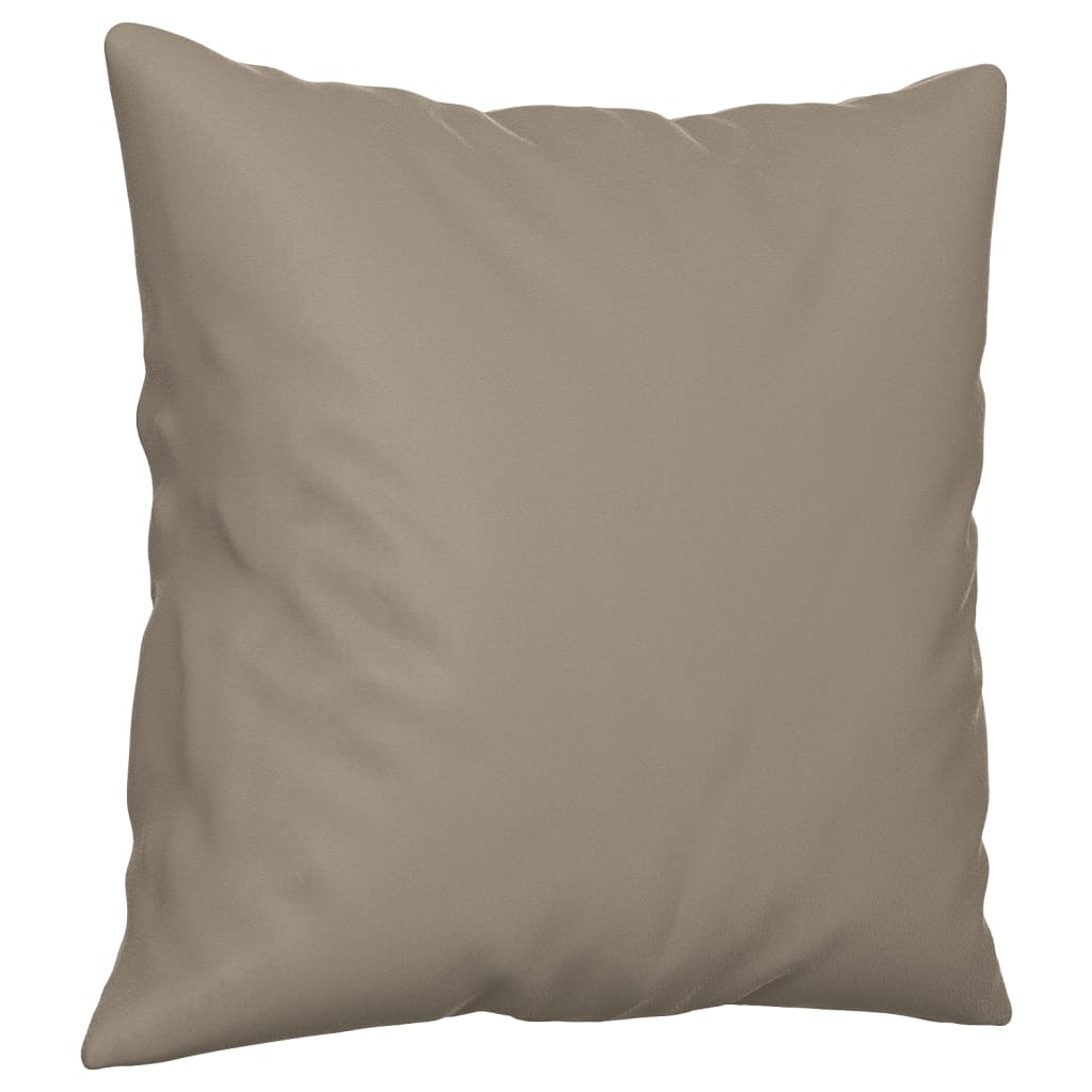 vidaXL 3-Sitzer-Sofa mit Kissen Taupe 180 cm Mikrofasergewebe