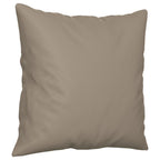 vidaXL 3-Sitzer-Sofa mit Kissen Taupe 180 cm Mikrofasergewebe