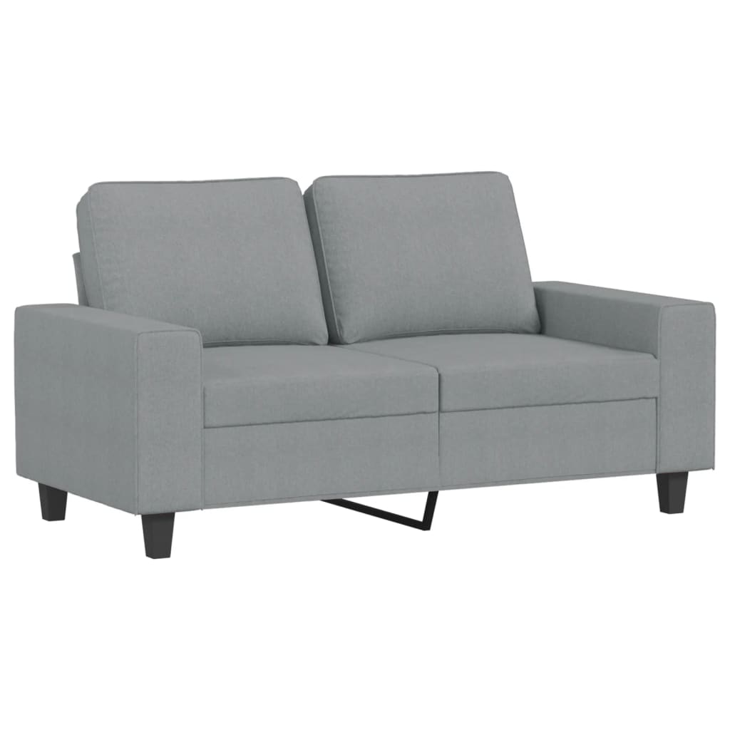 vidaXL 3-tlg. Sofagarnitur Hellgrau Stoff
