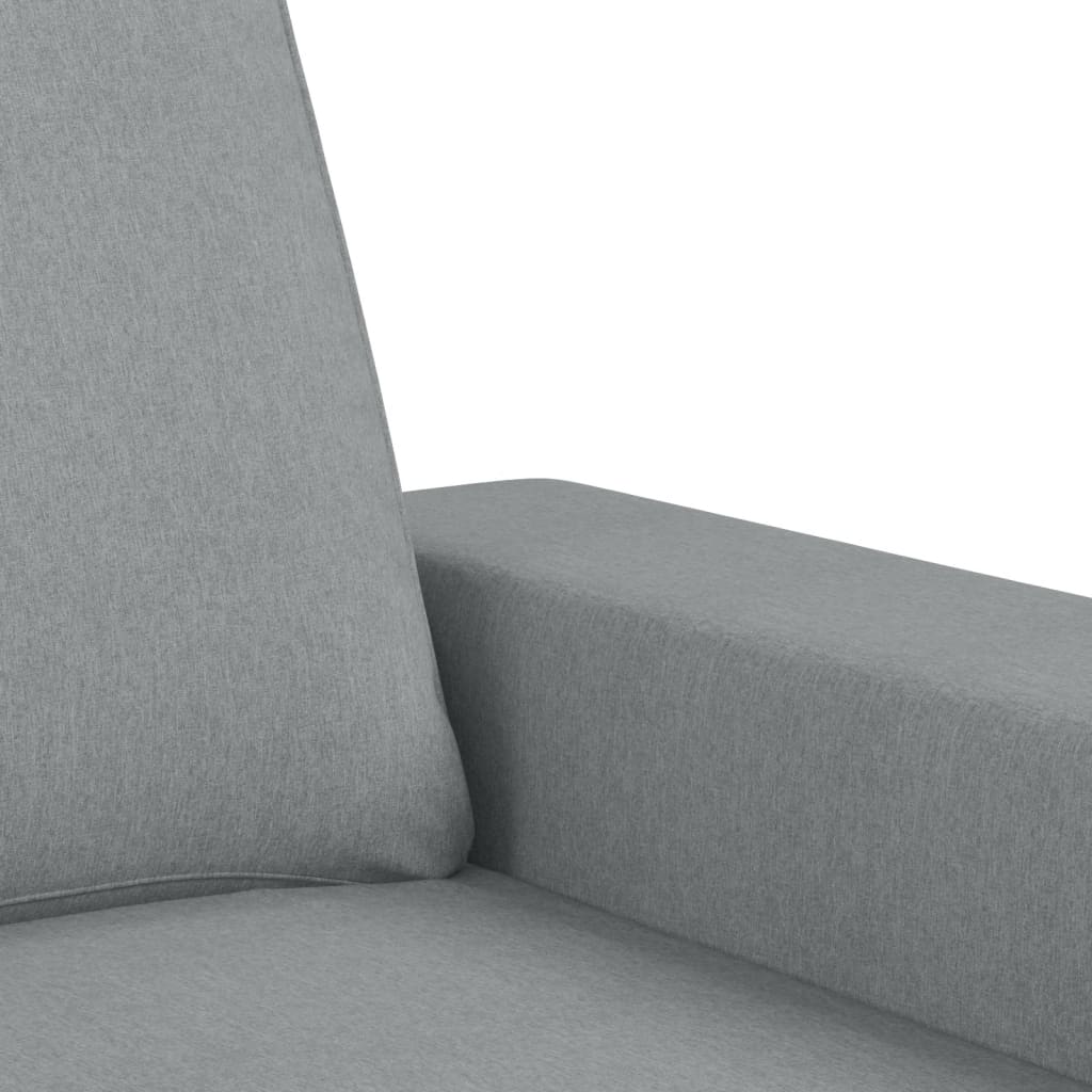vidaXL 3-tlg. Sofagarnitur Hellgrau Stoff