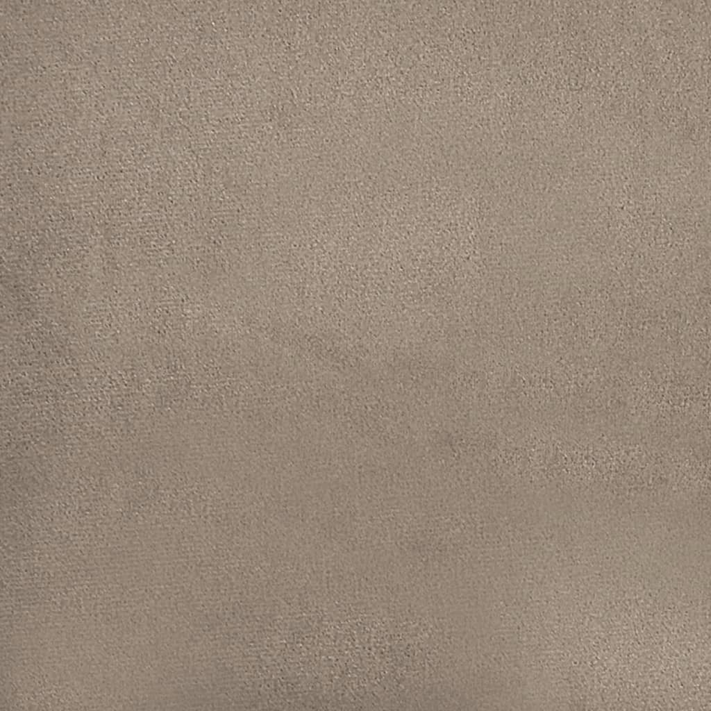 vidaXL 2-tlg. Sofagarnitur mit Kissen Taupe Mikrofasergewebe