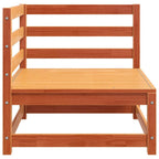 vidaXL Garten-Ecksofa Wachsbraun 70x70x67 cm Massivholz Kiefer