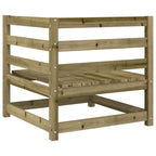 vidaXL Garten-Ecksofa 70x70x67 cm Kiefernholz Imprägniert