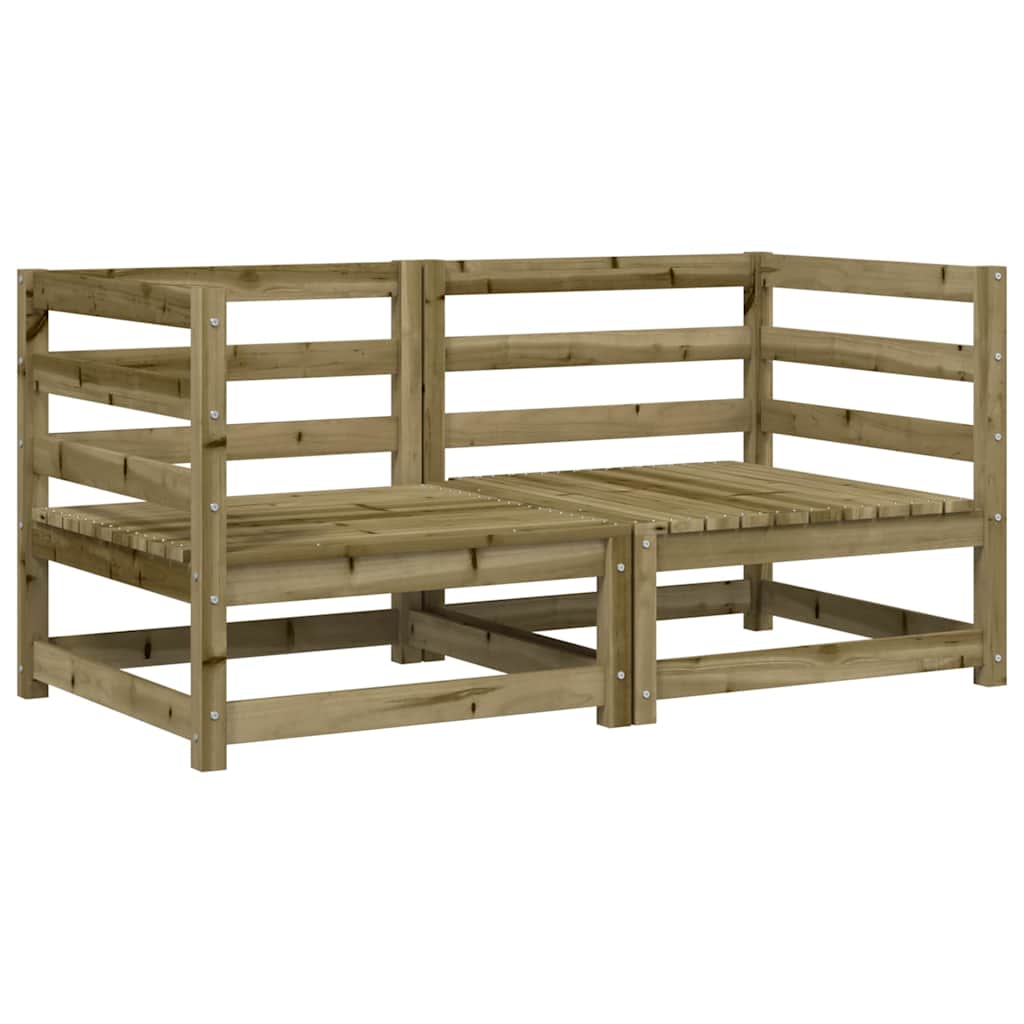 vidaXL Garten-Ecksofas 2 Stk. 70x70x67 cm Kiefernholz Imprägniert