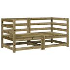 vidaXL Garten-Ecksofas 2 Stk. 70x70x67 cm Kiefernholz Imprägniert